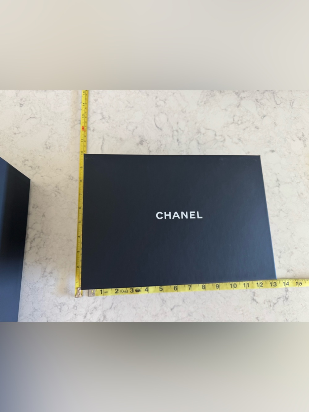 CHANEL Black Box with White Logo